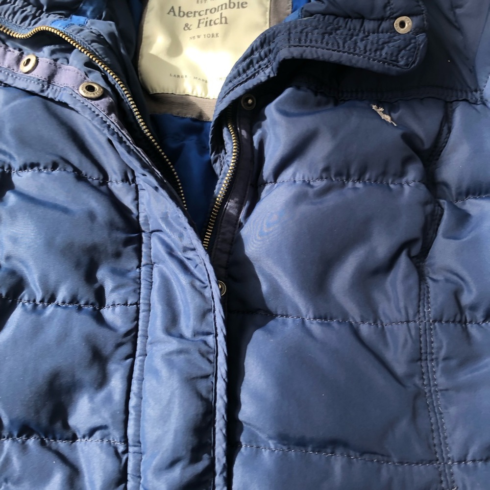 Abercrombie & Fitch Navy Outerwear - Picture 1 of 4